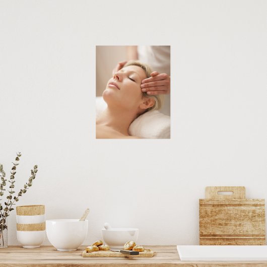 Poster MODÈLE PUBLIÉ. Du visage. (Cuisine)