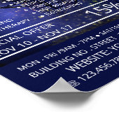 Poster Modèle rayé, beauté, salon de beauté Advert (Coin)