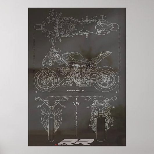 Poster Modèle S1000RR (Devant)