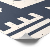 Poster modèle sans couture d'art populaire scandinave ave (Coin)