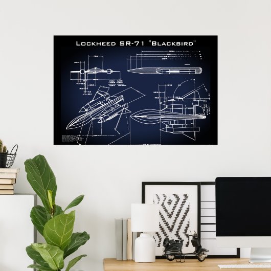 Poster Modèle SR-71 (Bureau à domicile)