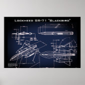 Poster Modèle SR-71 (Devant)
