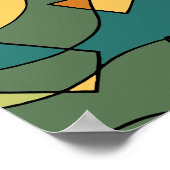 Poster Modèle vintage abstrait dessiné à la main (Coin)