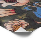 Poster Modèle William Morris Evenlode : Vintage Moody (Coin)