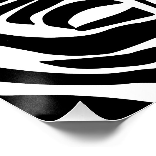 Poster Modèle Zèbre (Coin)