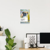 Poster Modèles de flyers pour la vente de chiots Carlin (Bureau à domicile)