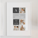 Poster Moden 3Collage Photo & Grey Meilleur Cadeau Famili<br><div class="desc">Moden 3Collage Photo & Grey Meilleur Cadeau Familial</div>