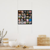 Poster Modern 25 Family Photo Collage (Cuisine)