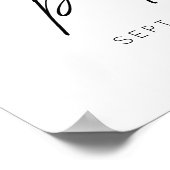 Poster Modern 30th Birthday Party Script Photo Welcome (Coin)