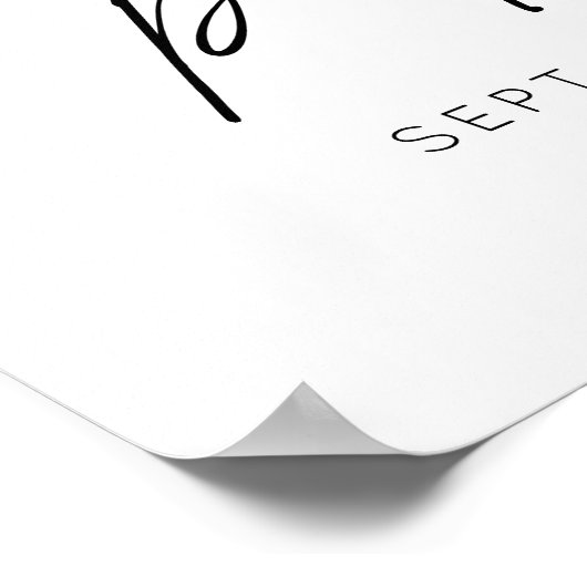 Poster Modern 30th Birthday Party Script Photo Welcome (Coin)