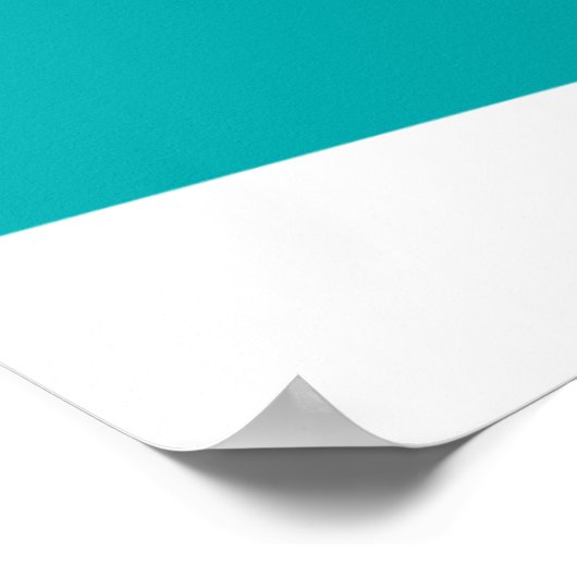 Poster Modern Abstract Face Line Art Teal (Coin)