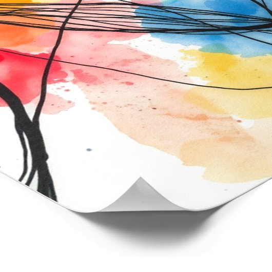 Poster Modern Abstract Line Art Wall Prints (Coin)