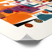 Poster Modern Bauhaus Geometric Pattern  (Coin)