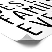 Poster Modern best family ever quote typography (Coin)