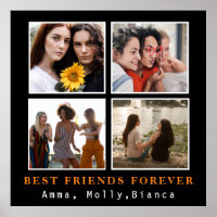 Modern Best Friends Forever Photo Collage | Bestie