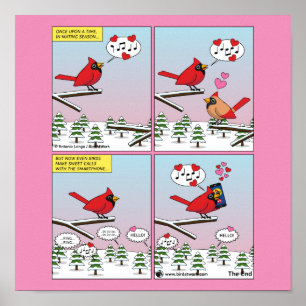 Poster Modern Bird Mating Calls Comic