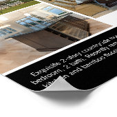 Poster Modern Black Open House Welcome Real Estate Photo (Coin)