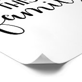 Poster Modern bless this family quote typography  (Coin)