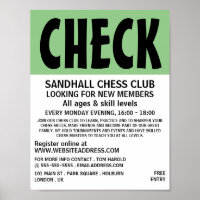 Modern Bold, Chess Club Publicité