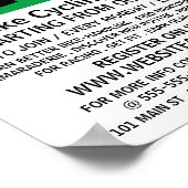 Poster Modern Bold, Cycling Club Publicité (Coin)