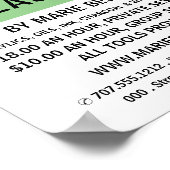 Poster Modern Bold, Enseignant en Art, Classe d'Art Publi (Coin)