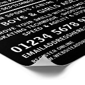 Poster Modern Bold, Hockey Camp Publicité (Coin)