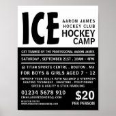 Poster Modern Bold, Hockey Camp Publicité (Devant)