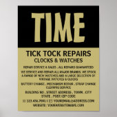 Poster Modern Bold, Horologiste Publicité (Devant)