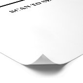 Poster Modern Business opening hours logo and qr code (Coin)