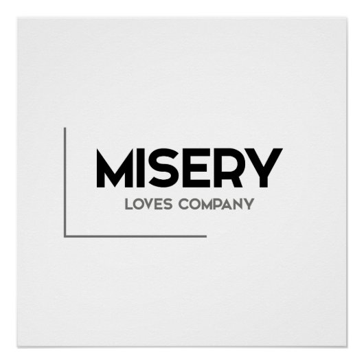 Poster MODERN cite : la misère aime l'entreprise (Devant)
