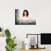 Poster Modern Congrats Graduate Photo (Bureau à domicile)