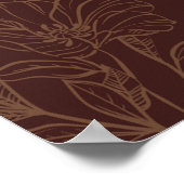 Poster Modern Copper Brown Wedding Ceremony Welcome  (Coin)