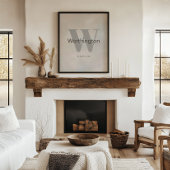 Poster Modern Custom Family Last Name Wall Art Neutral