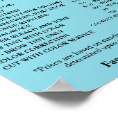 Poster Modern Elegant Beauty Salon Price List (Coin)