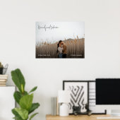 Poster Modern Elegant Photo Wedding Sign (Bureau à domicile)