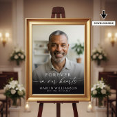 Poster Modern Funeral Photo Script Welcome Sign