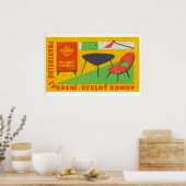 Poster Modern Furniture - Matchbox Print - Czech Wall Art (Cuisine)