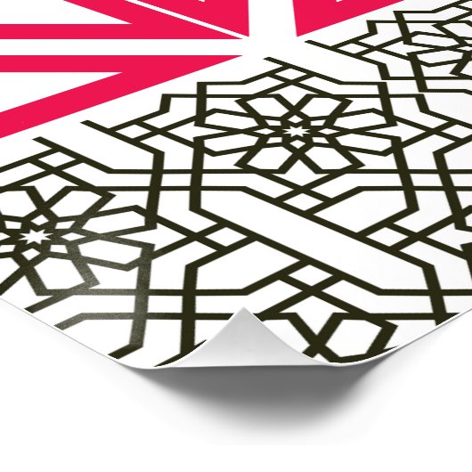 Poster Modern Geometric colorful Boho Pattern (Coin)