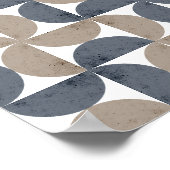 Poster Modern Geometric Textured Half-Moon Mid Century (Coin)