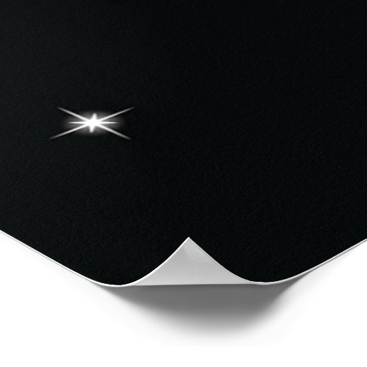 Poster Modern Glowing Light Bulbs Happy New Year (Coin)