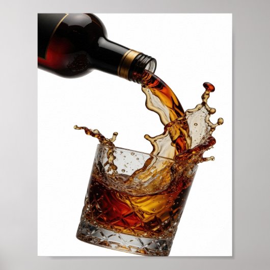Poster Modern Gold WHISKY ÉCLABOUSSURE (Devant)