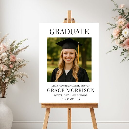 Poster Modern Graduate Photo Graduation 