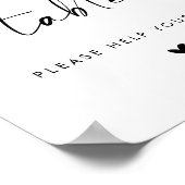 Poster Modern Grazing Table Sign for Wedding (Coin)