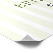 Poster Modern Green Gingham Perfect Pair Bridal Shower (Coin)