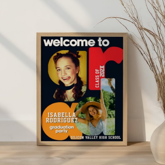 Poster Modern High School Graduation Welcome 