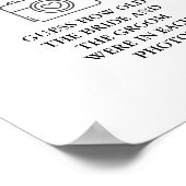 Poster Modern How Old étaient-ils mariés Shower Jeu signe (Coin)