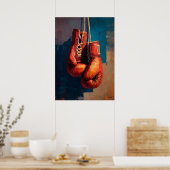 Poster Modern Impressionist Boxing Gloves Strength (Cuisine)