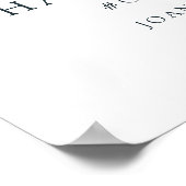 Poster Modern Instant Photo Couple Hashtag Mariage (Coin)