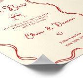 Poster Modern Italian Open Bar Wedding Sign (Coin)