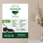 Poster Modern Landscaping Lawn Mowing Marketing